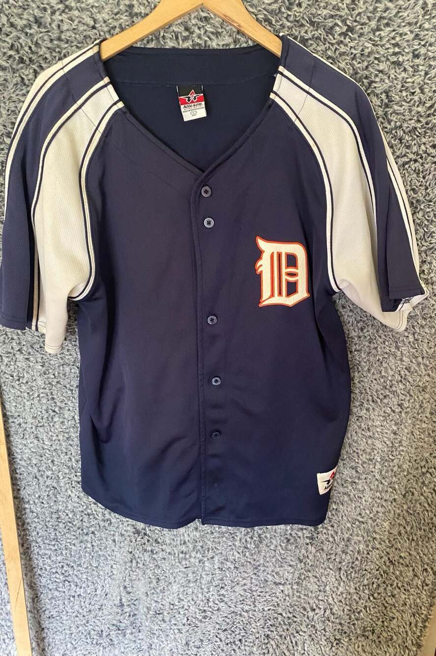 Alleson Athletic Detroit Tigers Style Baseball Jersey Size Large